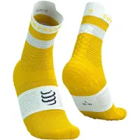Compressport - Chaussettes légères - Pro Racing Socks V4.0 Run High Lemon/White - Taille 45-48 - Jaune
