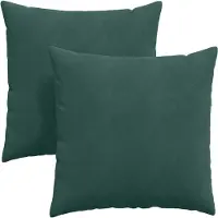 vidaXL Coussins de canapé 2 pcs Vert foncé 60 x 60 cm