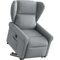 vidaXL Fauteuil relax avec releveur électrique Gris clair Tissu