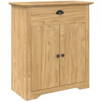 vidaXL Armoire de salle de bain BODO Marron miel 70 x 35 x 80 cm Matériau dérivé du bois