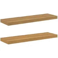 vidaXL Étagères Murales Montage mural 2 pcs Marron 90 x 23,5 x 4 cm