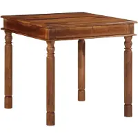 vidaXL Table de salle à manger 80x80x77 cm en bois massif d'acacia