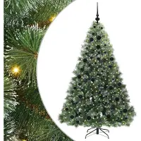 vidaXL Sapin de Noël artificiel avec 300 LED Vert 180 cm PE et PVC
