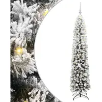vidaXL Sapin de Noël artificiel Vert 180 cm PVC et acier et plastique