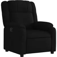 vidaXL Fauteuil relax, tissu noir
