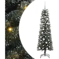 vidaXL Sapin de Noël artificiel avec 150 LEDs avec support Vert 150 cm
