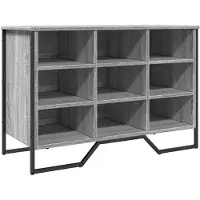 vidaXL Armoire à chaussures sonoma gris 90x38x61,5cm bois d'ingénierie
