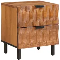 vidaXL Cabinet de chevet avec tiroir Marron 40 x 33,5 x 46 cm