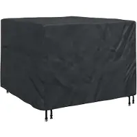 vidaXL Housse pour mobilier d'extérieur Noir 135 x 135 x 90 cm 210D