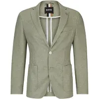 BOSS Veste Slim Fit en lin mélangé à micro motif