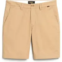 Superdry pour homme. M7110422A Short chino stretch beige (32), Casuel, Coton