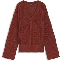 BOSS Pull en coton avec structure en maille
