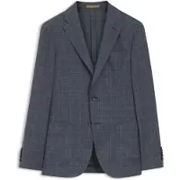 BOSS Veste Slim Fit en laine vierge, soie et lin