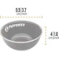 Petromax Enamel Bowls, bol, noir