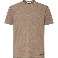 Vaude Mineo Striped Ii Short Sleeve T-shirt Marron XL Homme