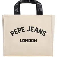 Pepe Jeans pour femme. PL0300175 Sac à main beige Trisha (OSFA), Blanc, Casuel, Coton