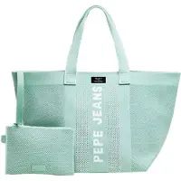 Pepe Jeans pour femme. PL0300137 Sac à main en tricot Winslow bleu (OSFA), Casuel, Polyester