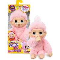 Little Live Pets Animal en peluche Mon Bébé Singe Mini Rose