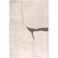Vivaraise Tapis recyclé Yan neige - 160 x 230 x 2 cm