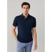 Hackett London pour homme. HM5600169 Polo Classic Fit Logo navy (M), Casuel, Coton, Manche courte, Marine