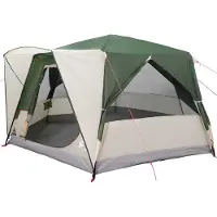 vidaXL Tente cabine pour 7 personnes avec toit, verte, 400 x 350 x 212 cm