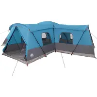vidaXL Tente pour 16 personnes avec toit, bleue, 680 x 510 x 210 cm