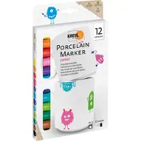 Kreul Set De 12 Marqueurs Porcelaine Hobby Line Pte 1-3 Mm