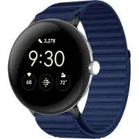 IMoshion Bracelet en nylon pour Google Pixel Watch 5 / 4 / 3 (45 mm) - Bleu foncé