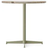 Audo Copenhagen Nook Table à Manger Ø80 cm | Olive | Kunis Breccia Stone