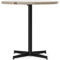 Audo Copenhagen Nook Table à Manger Ø80 cm | Black | Kunis Breccia Stone