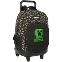 Safta Sac à Dos à Roulettes Minecraft 33l 33x45x22 Cm