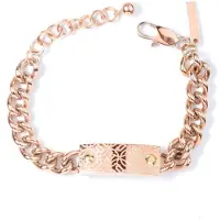 Police Pj25590bsrg03 Bracelet Doré Homme