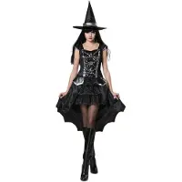 MOM Witch Woman Costume Noir S Enfants