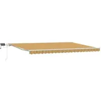 vidaXL Store banne télescopique multicolore 500 x 350 cm en tissu et aluminium
