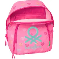 Safta Sac à Dos Benetton Heart 9.75l 25x30x13 Cm Mini