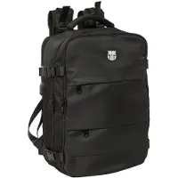Safta FC Barcelona 29.04L, sac à dos noir, dimensions 29x19x44 cm, pour enfants, couleur noire, taille unique