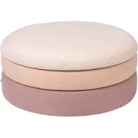 Broste Copenhagen Pouf de bassin rose - Ø68XH30CM