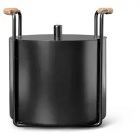 Ferm Living Port Seau à Petit Bois et Cendres Black