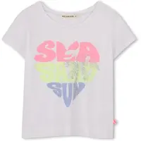 Billieblush U21953 Short Sleeve T-shirt Blanc 10 Years Fille