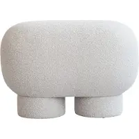 101 Copenhagen Big Foot Bench Petit Banc Off White Bouclé (CPH 900)