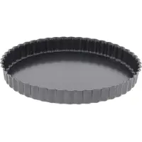 De Buyer Moule À Tarte 24 Cm En Acier Anti Adhèrent Fond Fixe