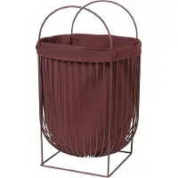 Broste Copenhagen Panier à linge Arild - aubergine