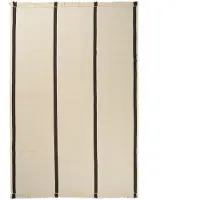 Ferm Living Tapis Calm Kilim Large Off-white|Coffee