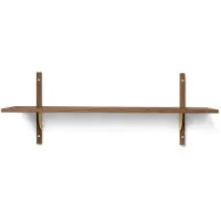 Ferm Living Sector Etagère Smoked Oak|Brass | Single - Wide