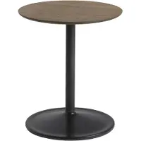 Muuto Soft Side Table Solid Smoked Oak|Black | Ø 41 H: 48 CM | Ø 16.1" H: 18.9"