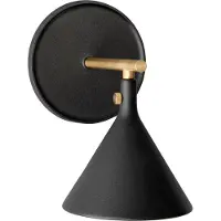 Audo Copenhagen Applique Murale , Cast Sconce, dimmable, Noir, Salle de bains, Aluminium