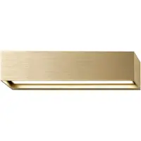LIGHT-POINT Applique Murale , Linea W2, dimmable, Or / laiton, Salon / séjour, Aluminium, Design