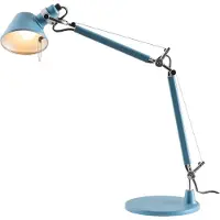 Artemide Lampe de Table , Tolomeo Micro, Bleu, Bureau / espaces de travail, Métal, Design