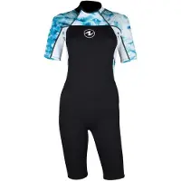 Aqua Lung Shorty Femme à Manches Courtes Hydroflex 3 Mm
