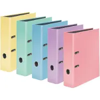 Falken Classeur Pastel Color A4 80 mm en carton 2 anneaux 10 pièces (A4, 80 mm)